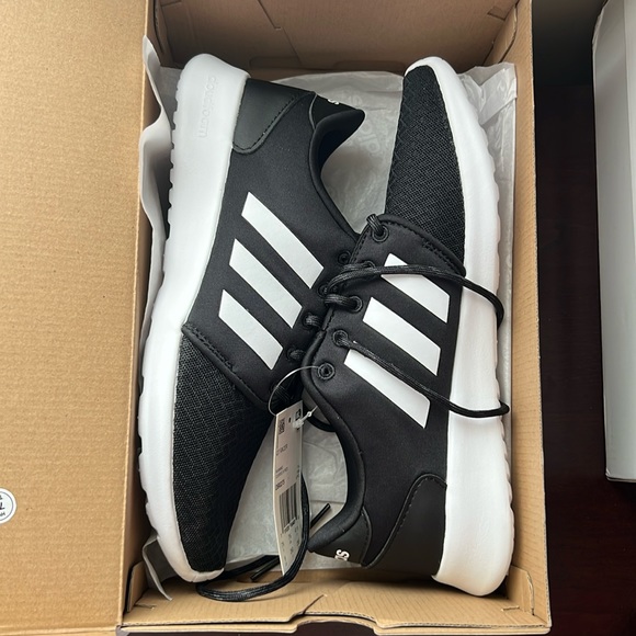 adidas Shoes - NEW Black adidas QT Racer Cloudfoam Sneakers